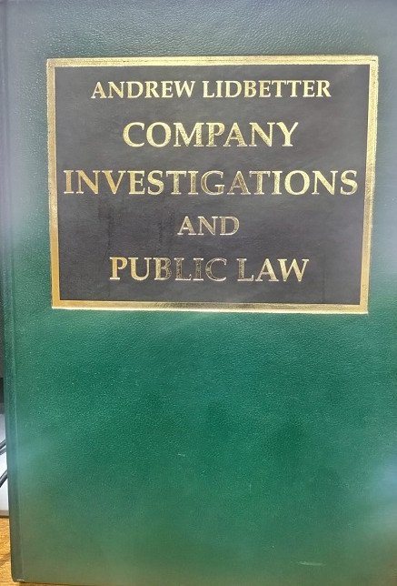Company Investigations and Public Law