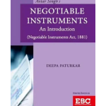 Avtar Singh's Negotiable Instruments : An Introduction